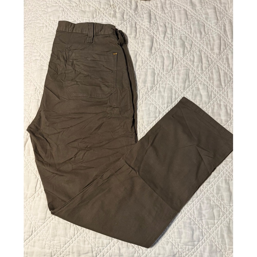 Ariat Rebar M4 Pants Mens 36x34 Brown Double Knee Relaxed Straight